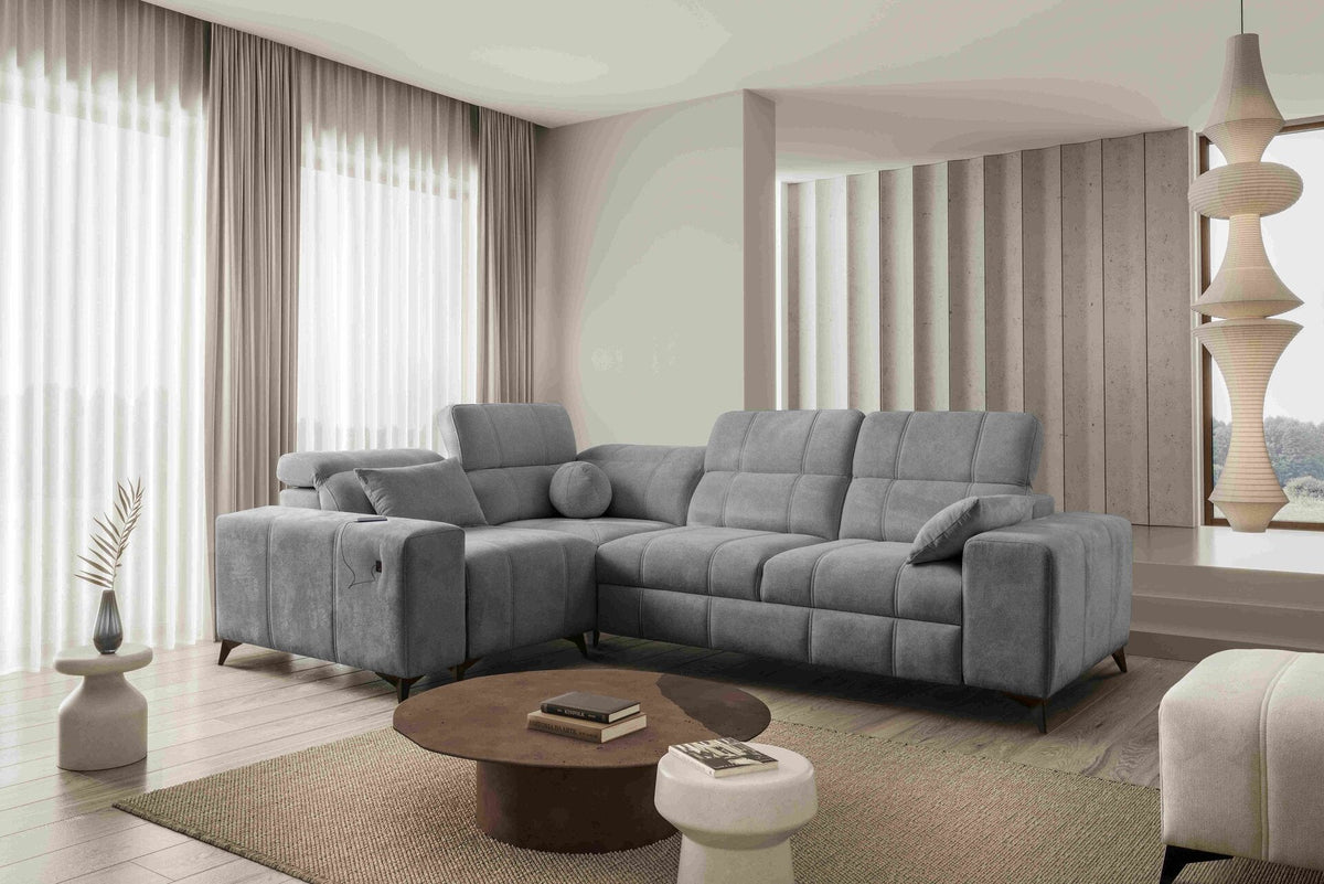 BALLAGIO II corner sofa bed – right-hand