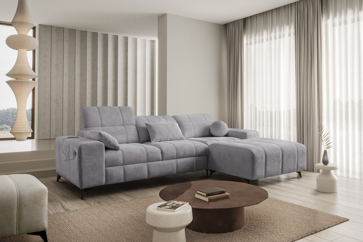 BALLAGIO I corner sofa bed – left-hand