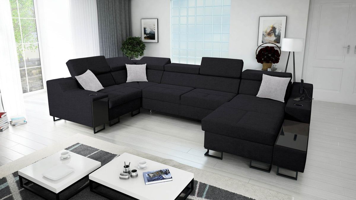 U-shaped Avanti IV Maxi corner sofa bed – right-hand
