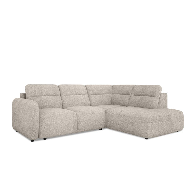 CALVANO L right-hand corner sofa with extendable seat – Austiin 02 – front view – image 1