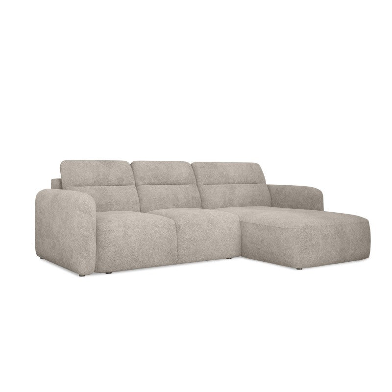 CALVANO S left-hand corner sofa with extendable seat – Austiin 02 – front view – image 1