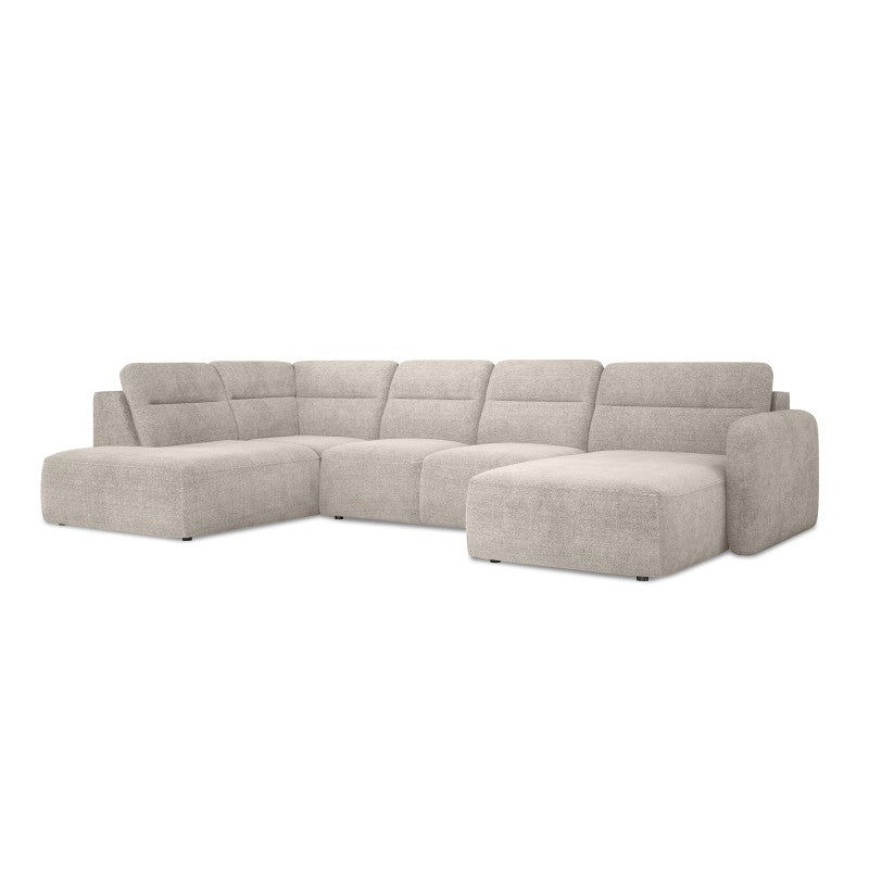 CALVANO XL left-hand corner sofa with extendable seat – Austiin 02 – front view – image 1