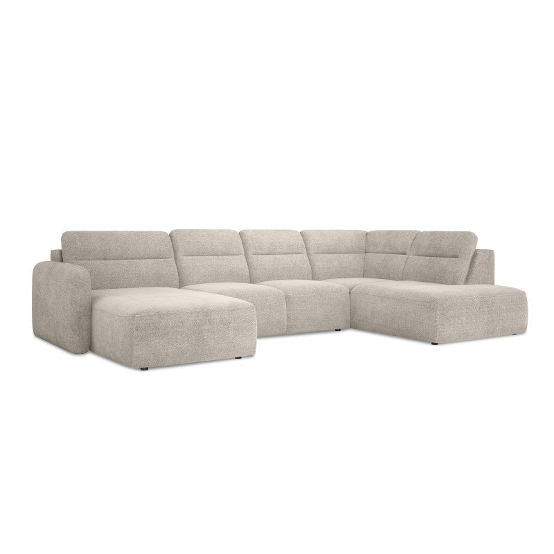 CALVANO XL right-hand corner sofa with extendable seat – Austiin 02 – front view – image 1