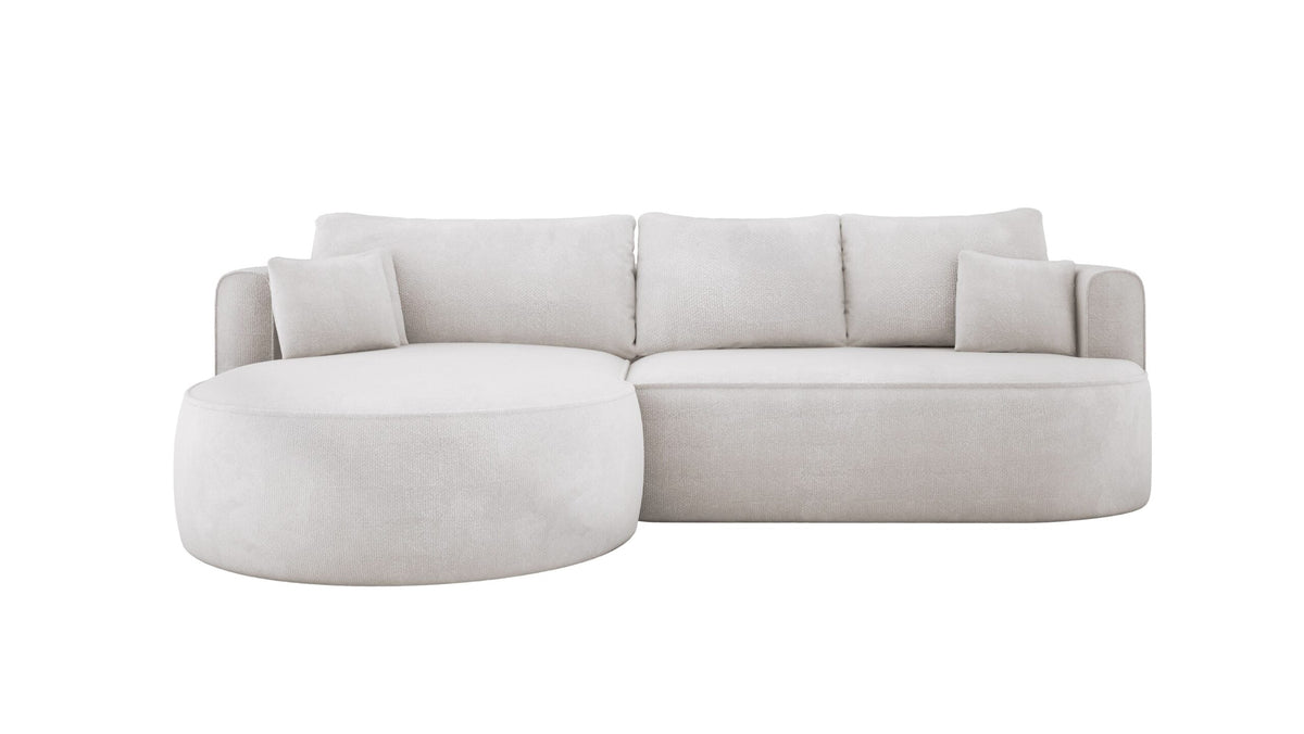 FIORE L freestanding right-hand corner sofa – Memphis 02 – front view – image 1