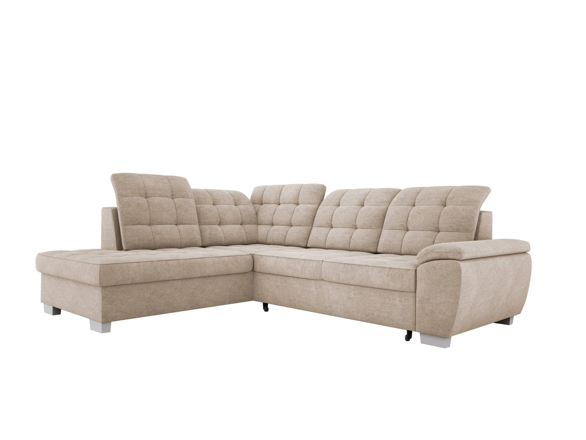 LOTTA L freestanding corner sofa, left-hand – Asti 01 – front view – image 1