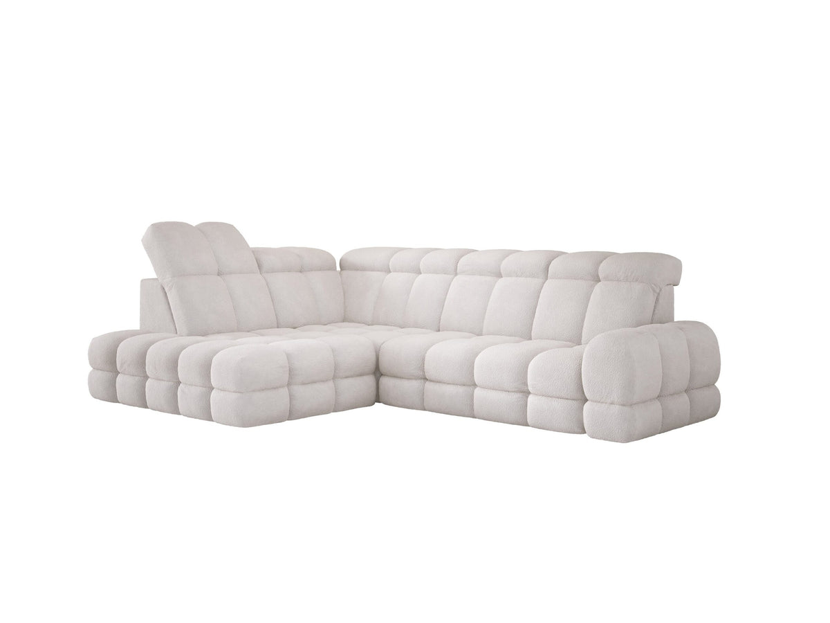 TOLLO L Left-hand corner sofa with electric adjustment – Anthology 01 Cream – image 1