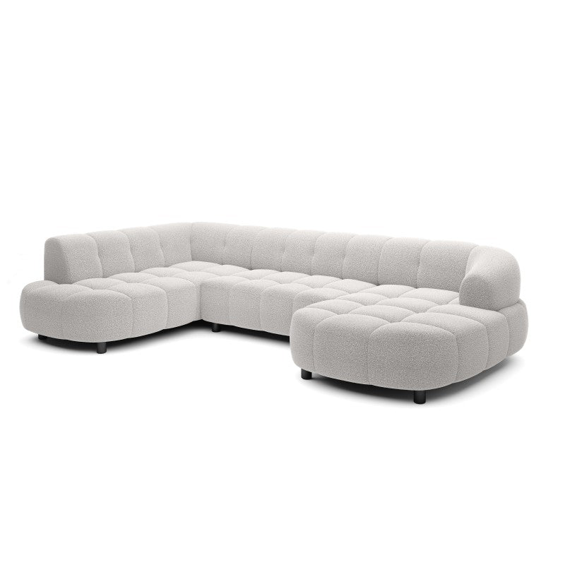 VELPA XL left-hand corner sofa with electric seat adjustment – Loop 01 – front view – image 1