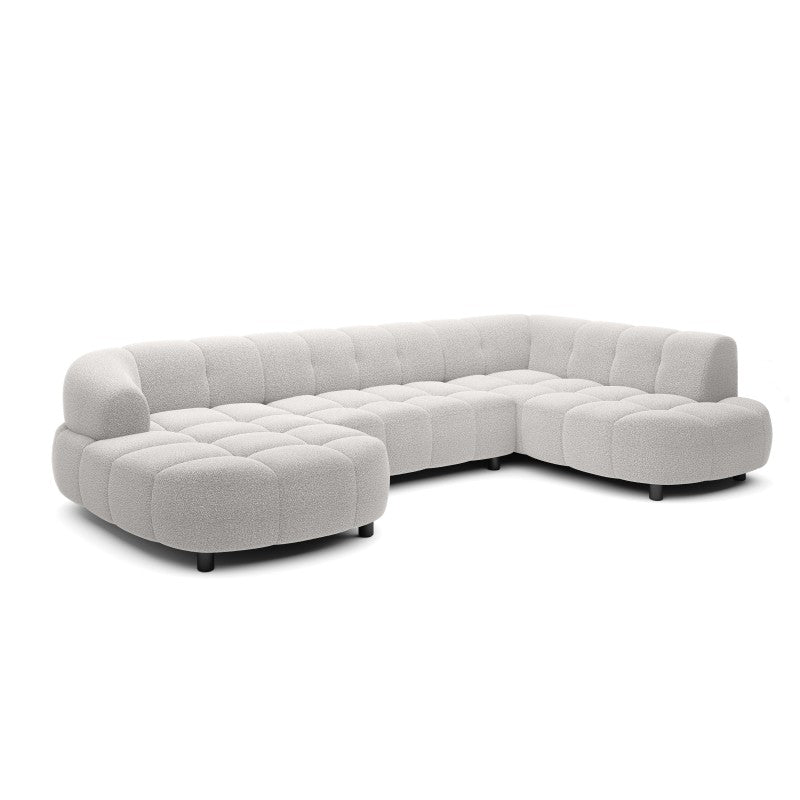 VELPA XL right-hand corner sofa with electric seat adjustment – Loop 01 – front view – image 1