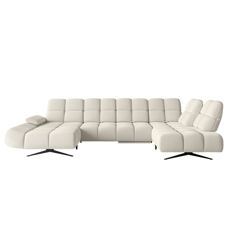 PRADO XL corner sofa right-hand adjustable seat and armrest – Curio 02 – front view – image 1